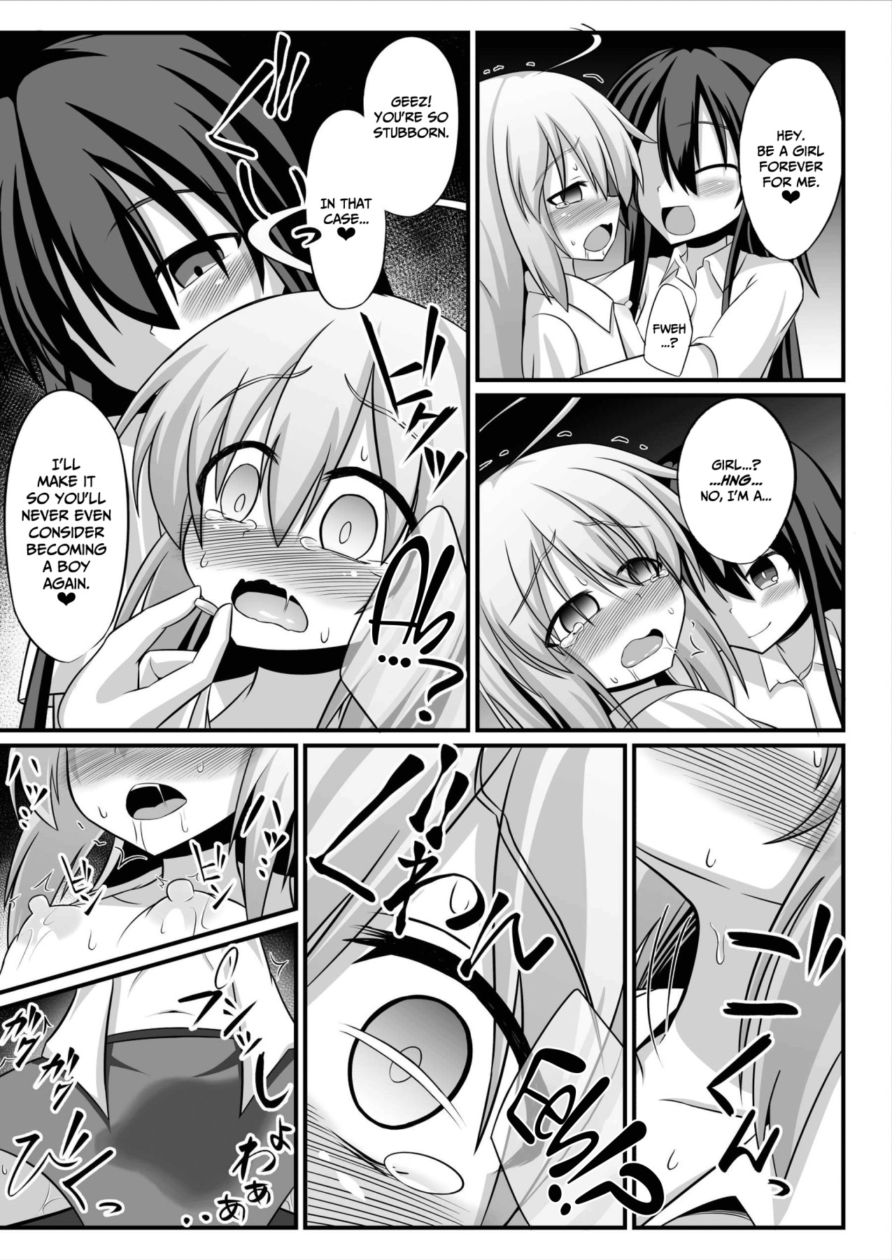 Hentai Manga Comic-Genderbent Descent Into Sluthood ~Turning Into A Girl From Lovey-Dovey Lesbian Sex~-Read-14